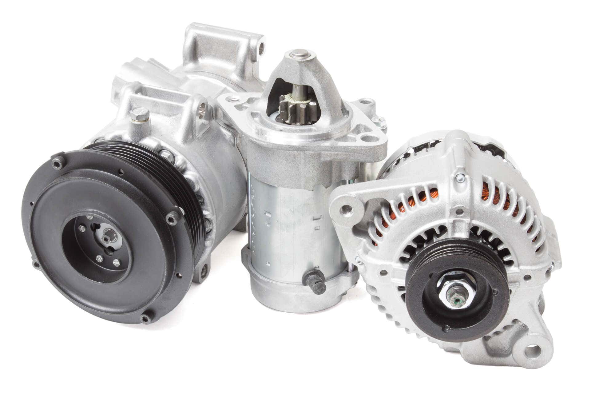 Starter generator and air conditioning compressor 起动发电机和空调压缩机