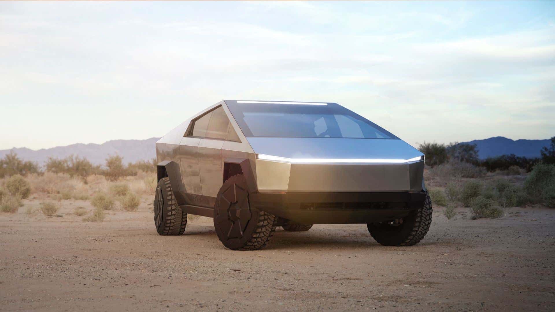 Tesla's controversial Cybertruck 特斯拉备受争议的网络卡车