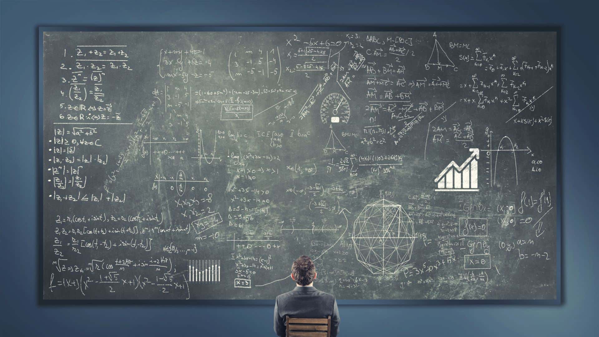 A chalkboard. 黑板。