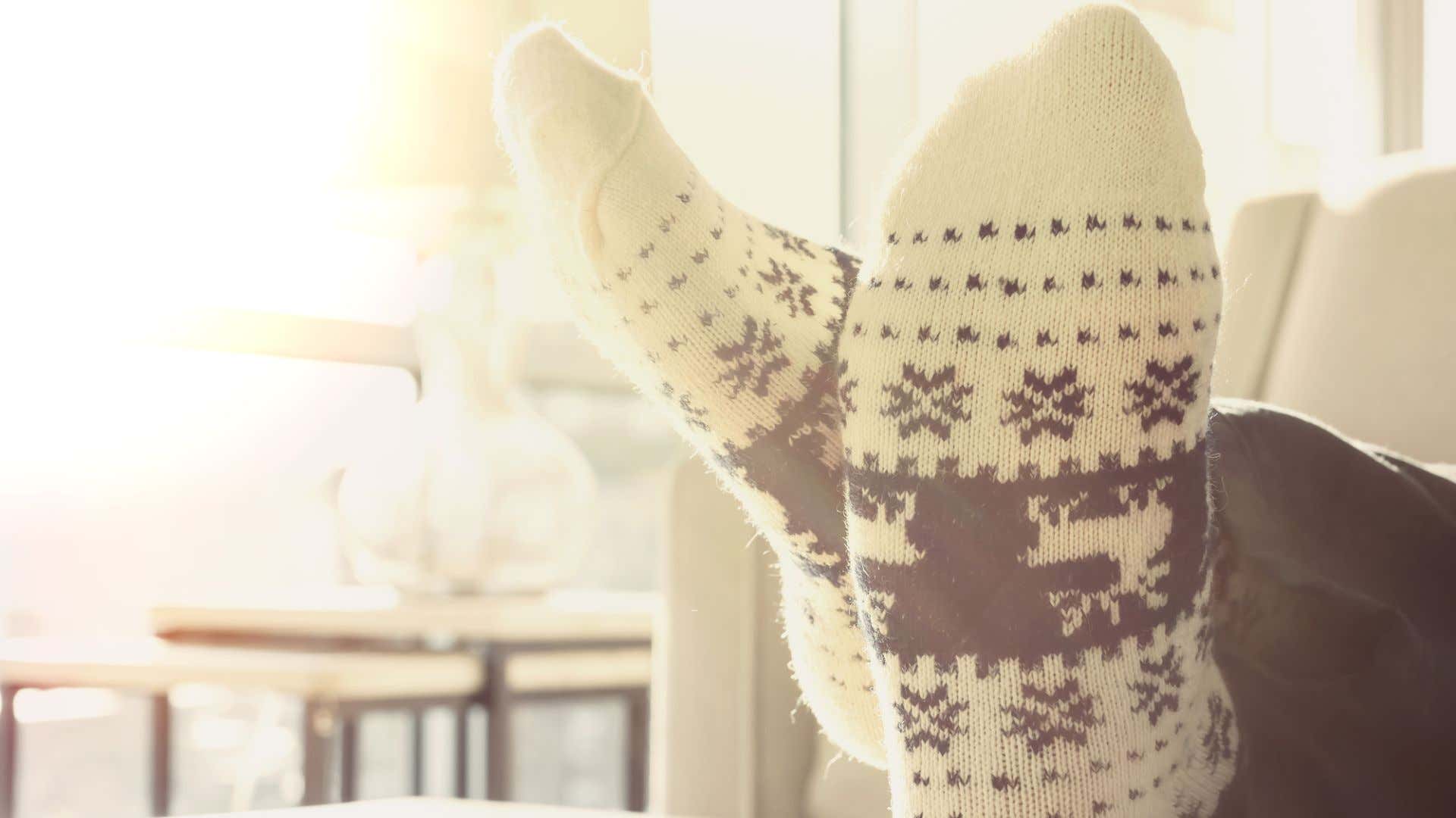 Wool socks. 羊毛袜。